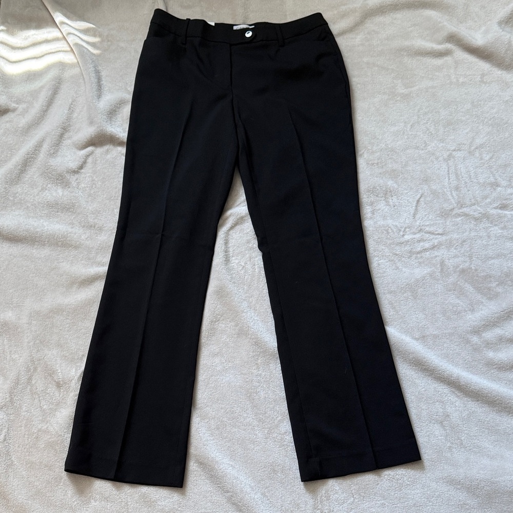 Calvin Klein Black Women's Straight-Leg Dress Pants